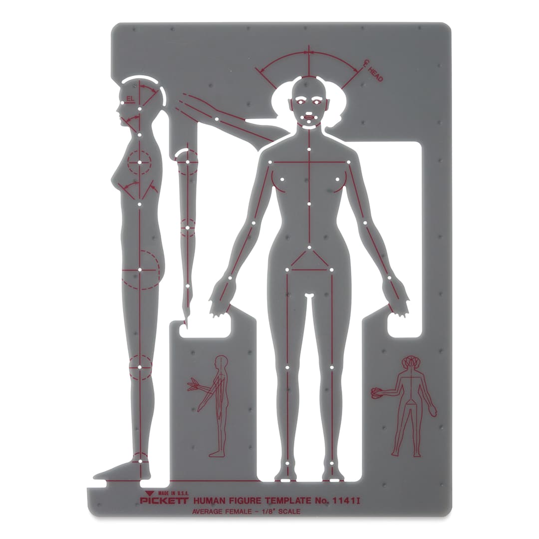 Open in modal - Chartpak Pickett Female Human Figure Template (out of packaging)