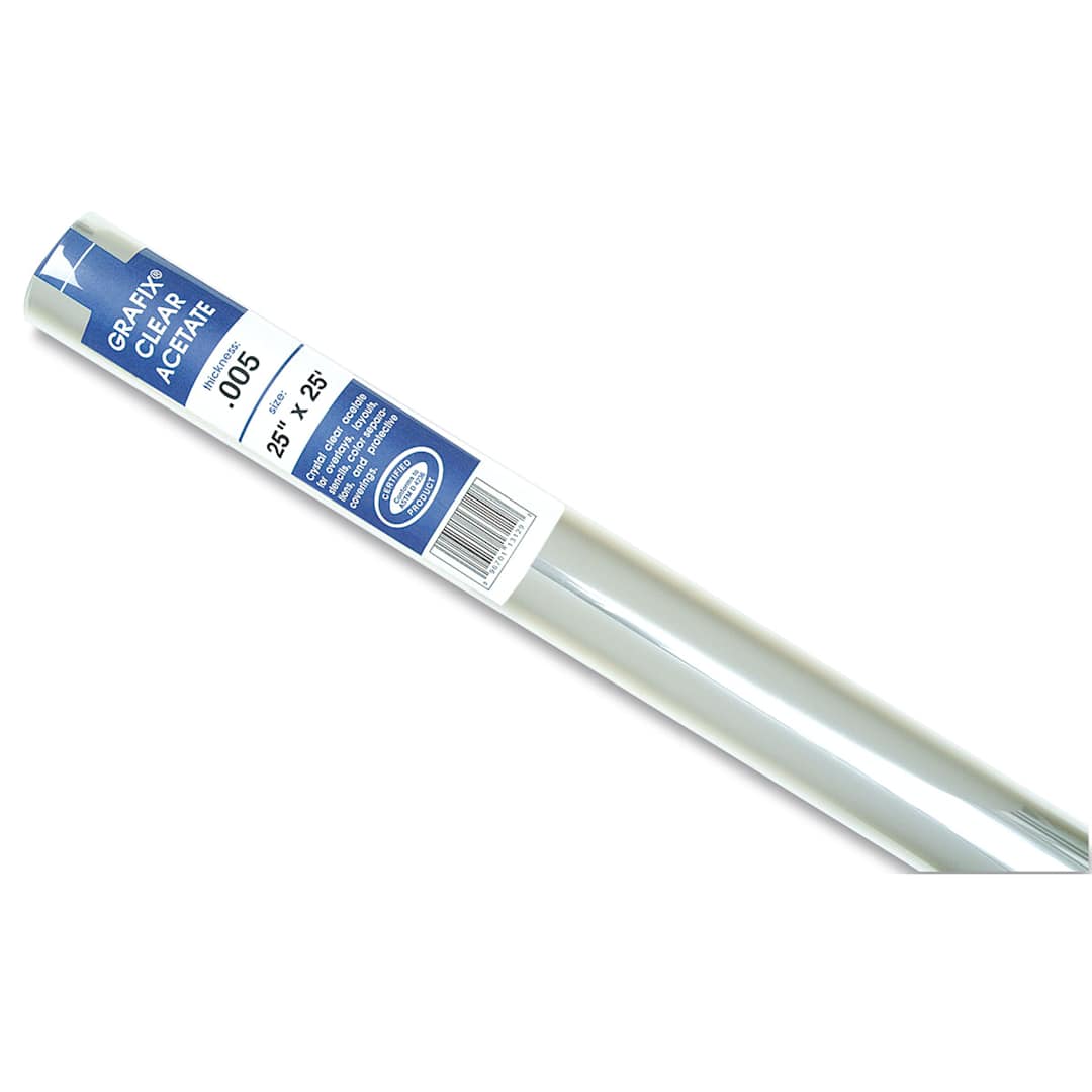 Open in modal - Grafix Clear Acetate - 25" x 25 ft x .005", Roll