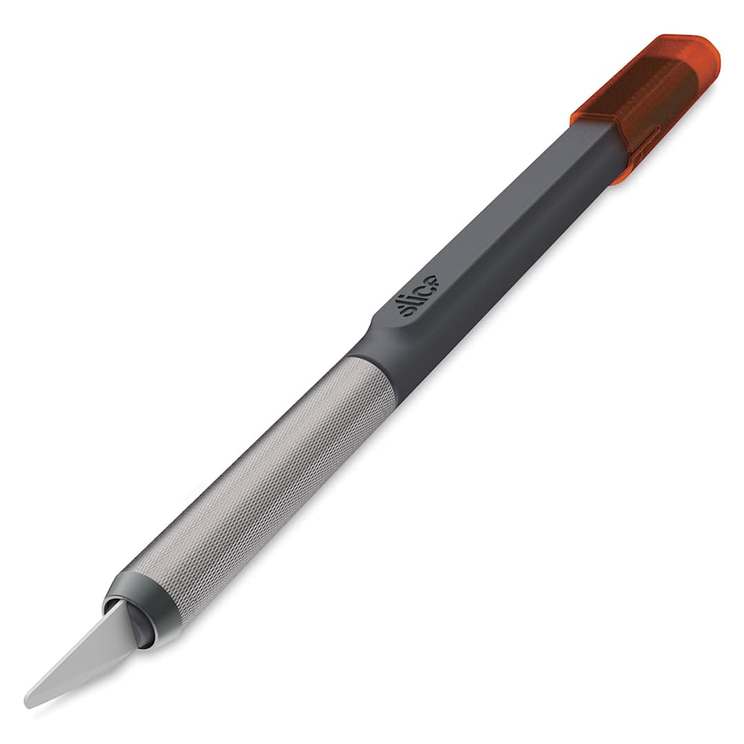 Open in modal - Slice Ceramic Craft Knife - Angled view of open knife