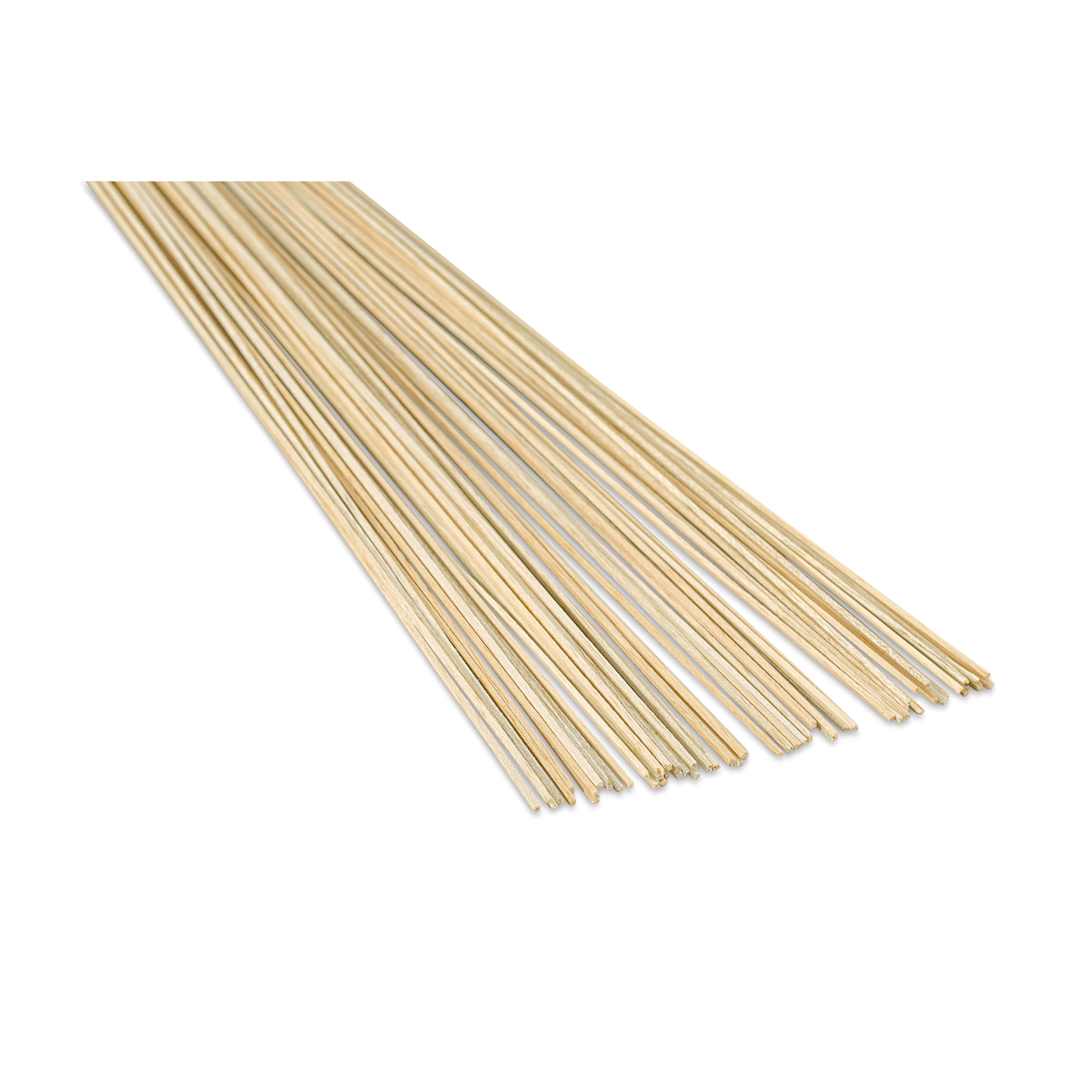 Open in modal - Bud Nosen Balsa Wood Sticks - 1/16" x 1/16" x 36", Pkg of 60 (Sticks fanned out)
