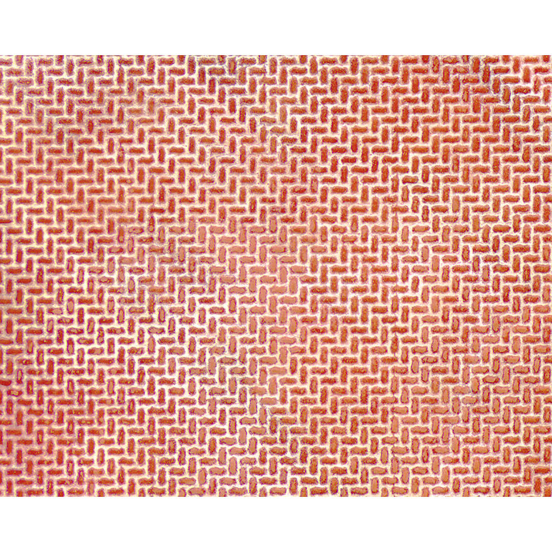 Open in modal - Plastruct Patterned Sheets, Interlocking Paving, 1:100 Scale, finished example