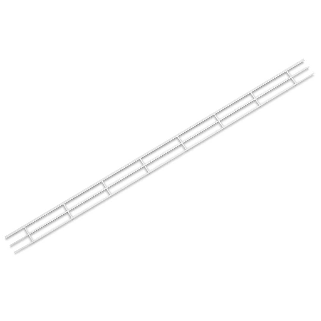 Open in modal - Plastruct Styrene Structural Hand Rails - 1:48 Scale, 1-5/16'' H x 2-1/4'' W x 24'' L