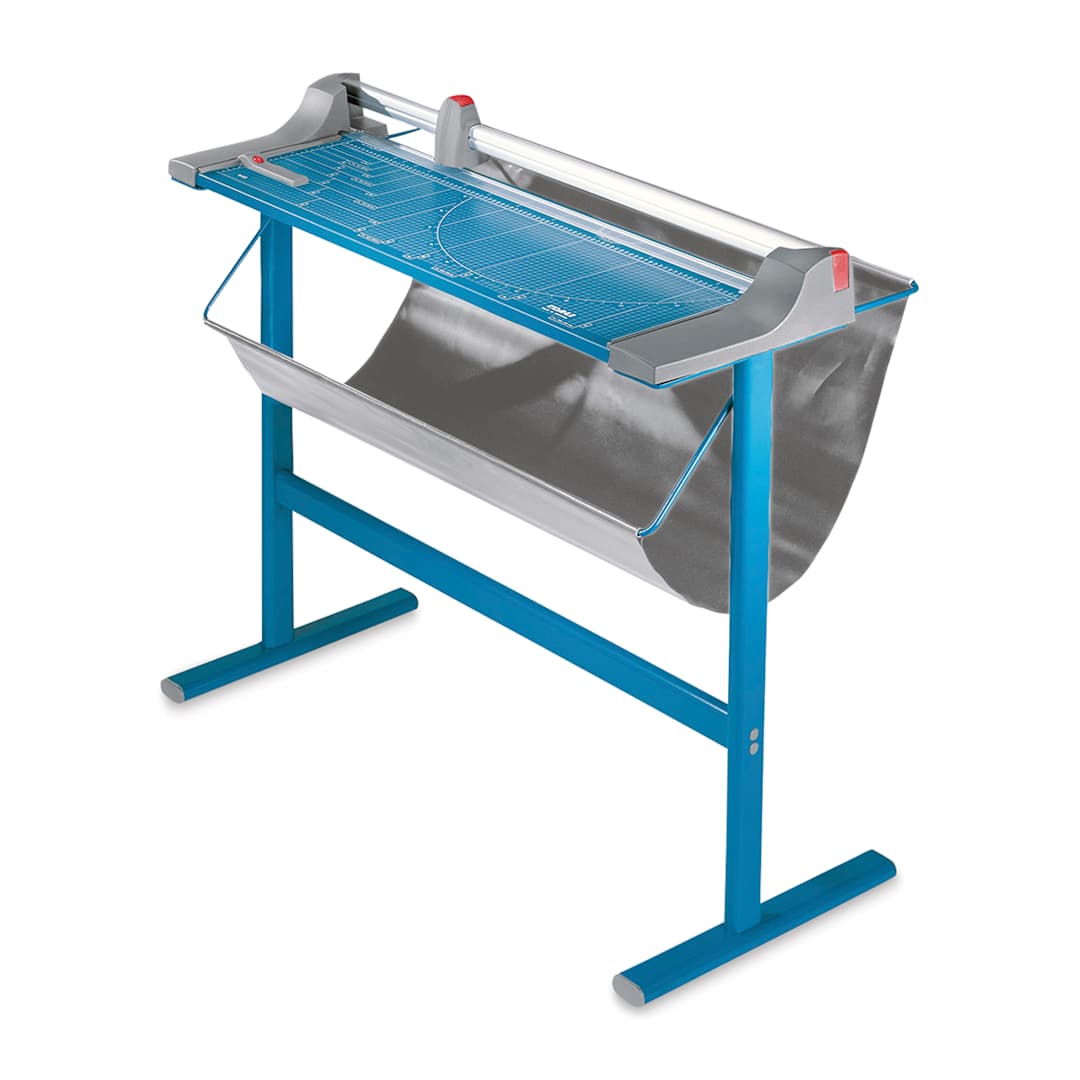 Open in modal - Dahle Large Format Premium Rotary Trimmer - 36" Cutting Length, full view of trimmer on stand