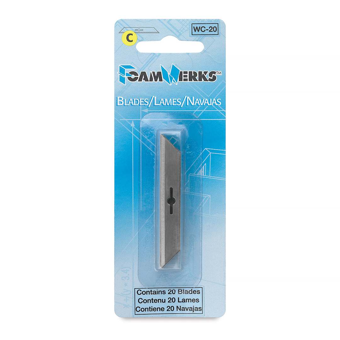 Open in modal - Logan FoamWerks - Front of 20 piece blister package of Blade C 