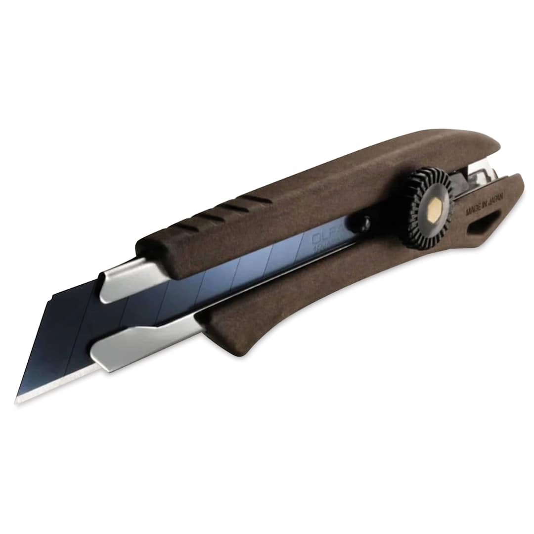 Open in modal - Olfa Wood Composite Ratchet Lock Utility Knife angled