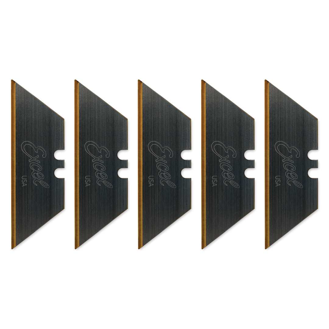 Open in modal - Excel Blades #92 Titanium Nitride Coated Utility Blades - Pkg of 5