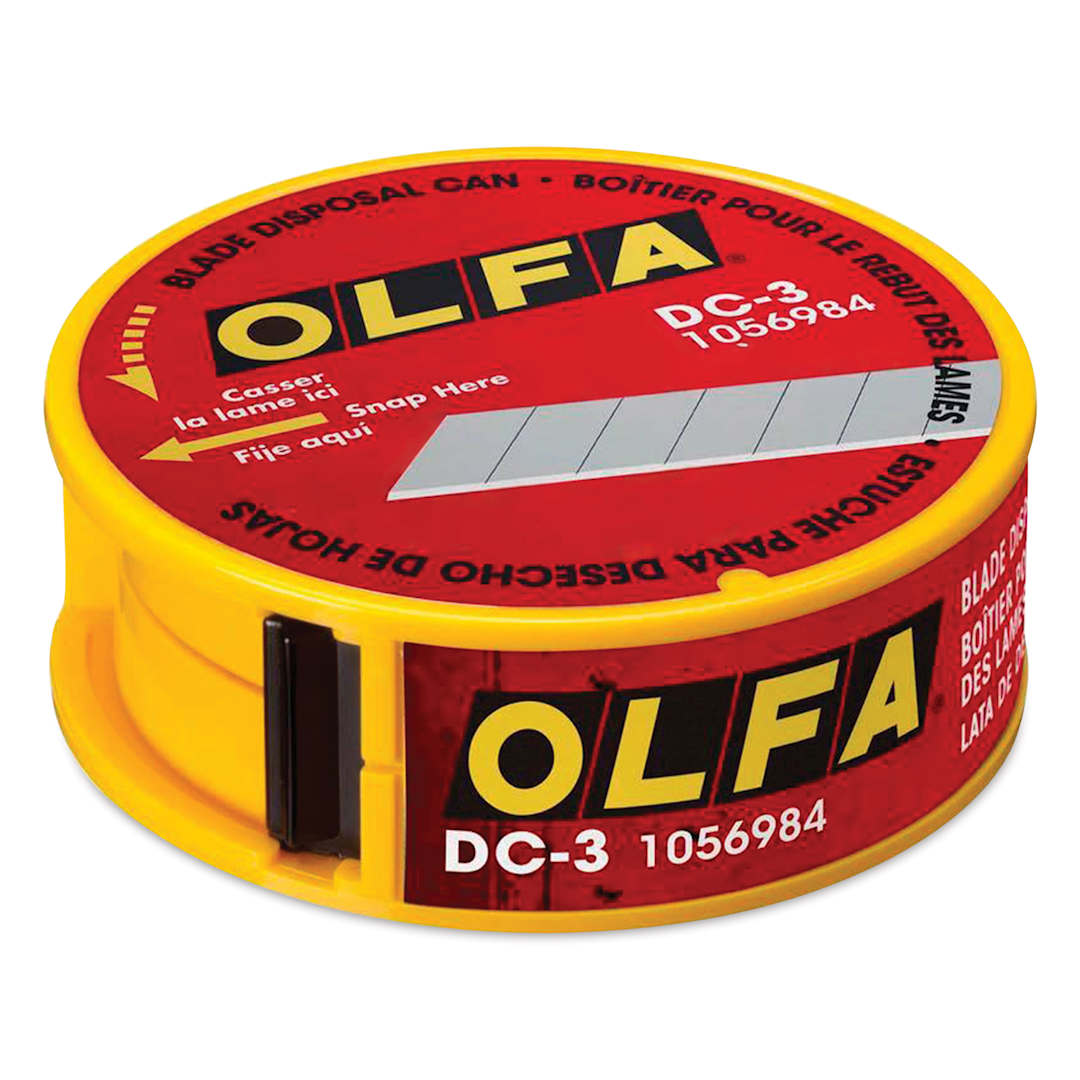 Open in modal - Olfa Pocket-Size Blade Disposal Can, closed