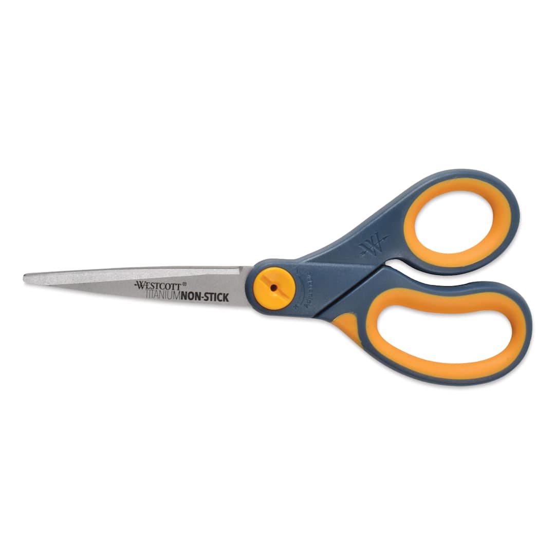 Open in modal - Westcott Straight Titanium Bonded Non-Stick Glide Scissors - 8" closed
