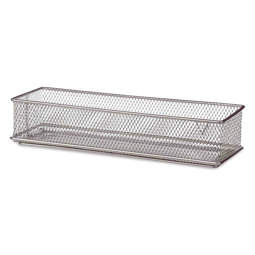 Open in modal - Design Ideas MeshWorks Drawer Storage Bin - Silver, 3" x 9"