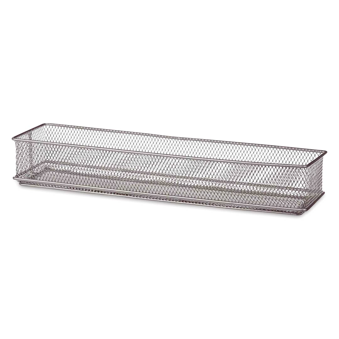 Open in modal - Design Ideas MeshWorks Drawer Storage Bin - Silver, 3" x 12"