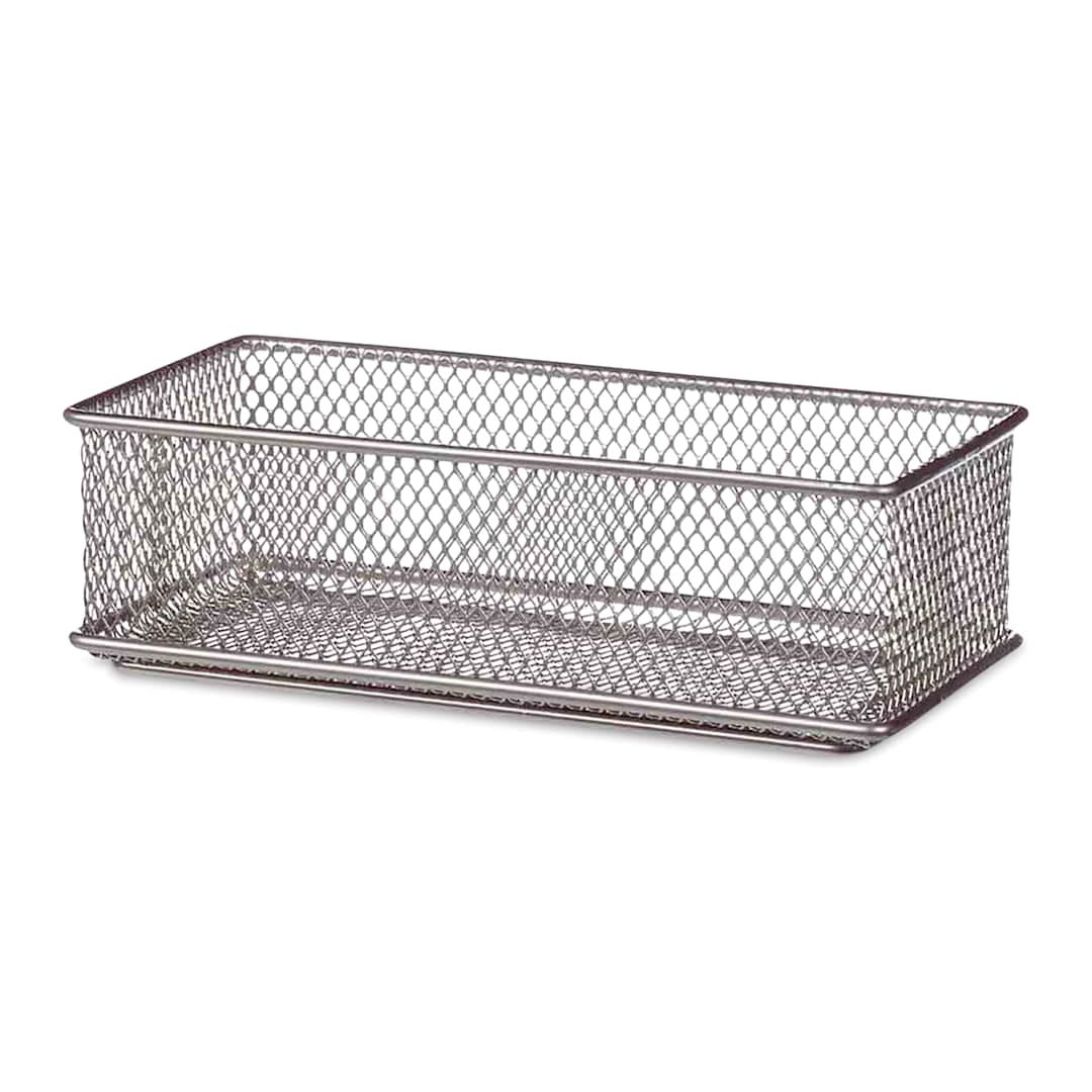 Open in modal - Design Ideas MeshWorks Drawer Storage Bin - Silver, 3" x 6"
