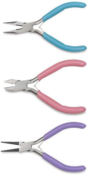 Open in modal - Forged Steel Jewelry Pliers, Assorted Sizes and Colors 