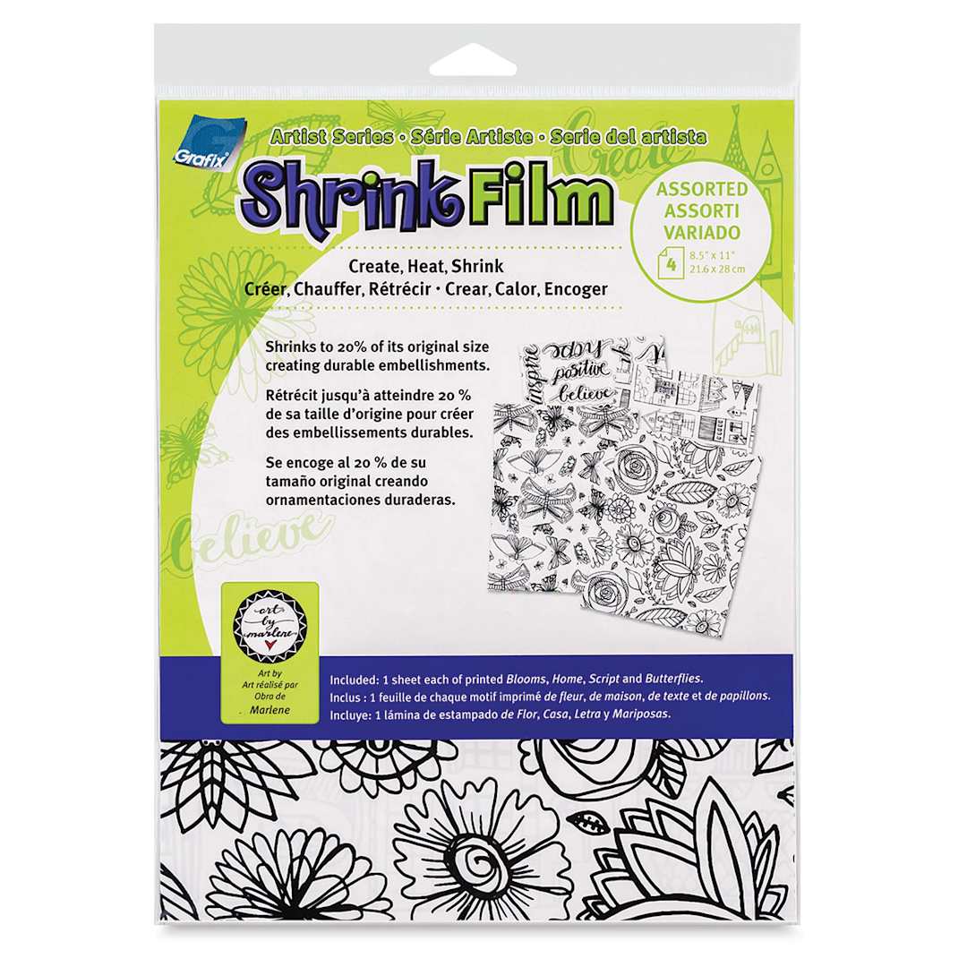 Open in modal - Grafix Artist Series Shrink Film, front of the package of the Artist Series Assortments by Art by Marlene
