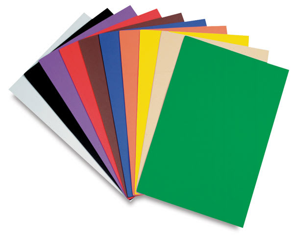 Open in modal - Creativity Street WonderFoam Sheets - 10 sheets of Assorted Colors shown in fan