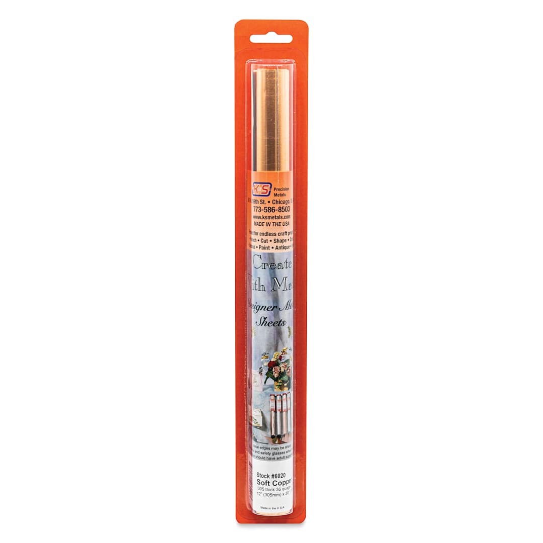 Open in modal - K&S Foil Rolls - Soft Copper, 0.005"