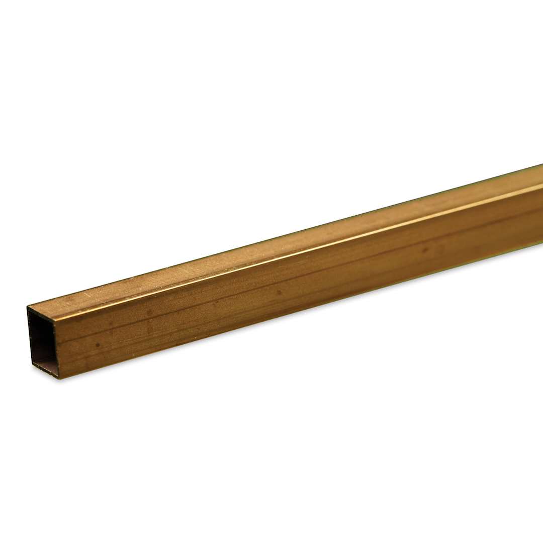 Open in modal - K&S Metal Tubing - Brass, Square, 7/32" Diameter, 12"