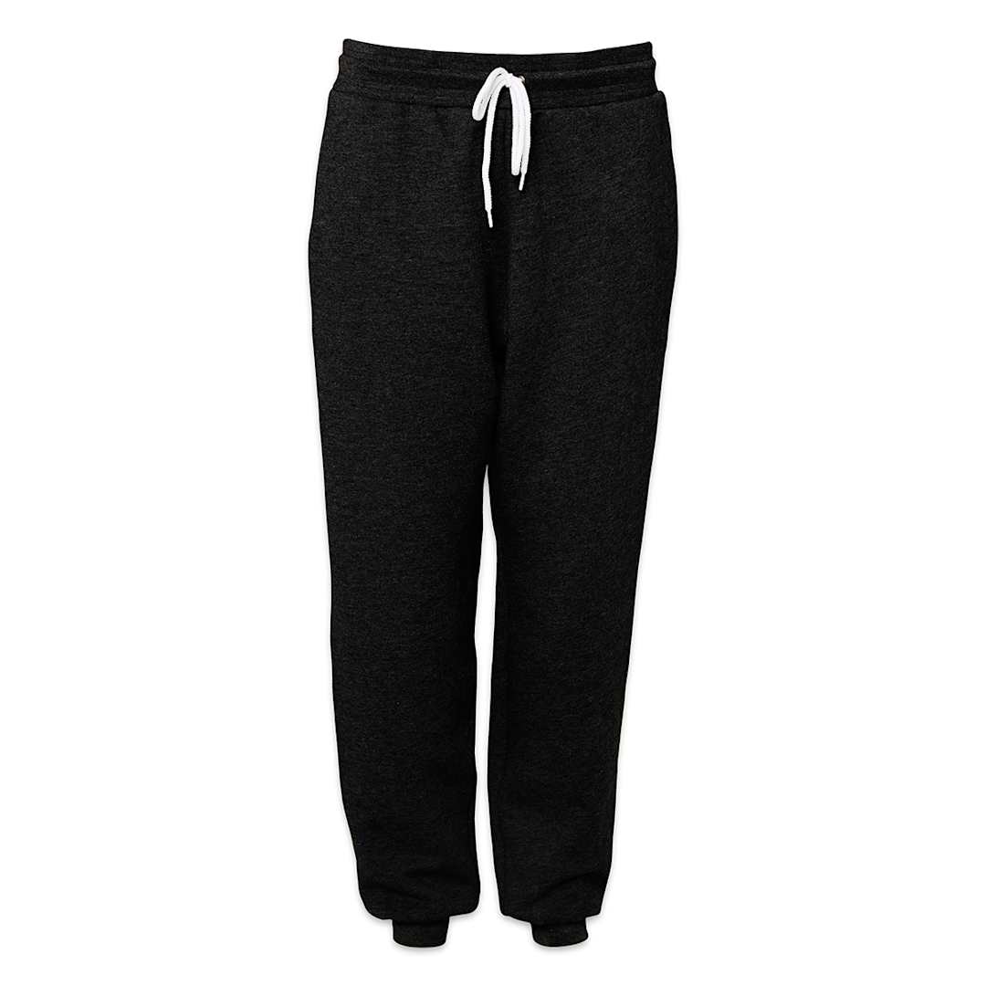 Open in modal - Unisex Jogger Sweatpants - Front view of Black sweatpants