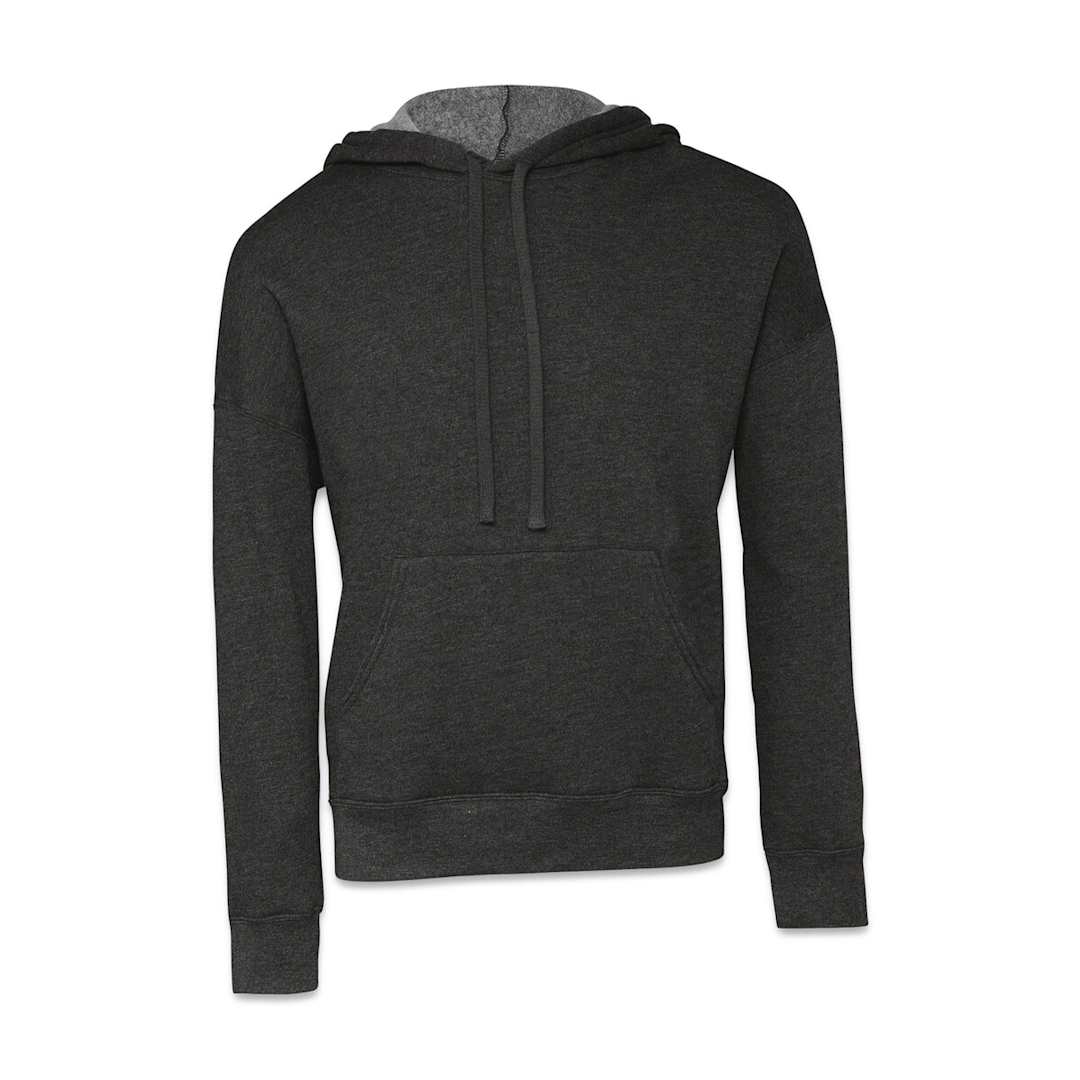 Open in modal - Bella + Canvas Unisex Sponge Fleece Drop Shoulder Sweatshirt - Dark Grey Heather, Medium