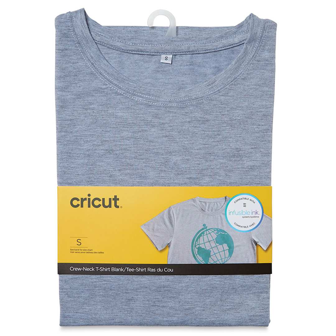 Open in modal - Cricut Adult T-Shirt Blank - Unisex Small, Crew-Neck, Gray