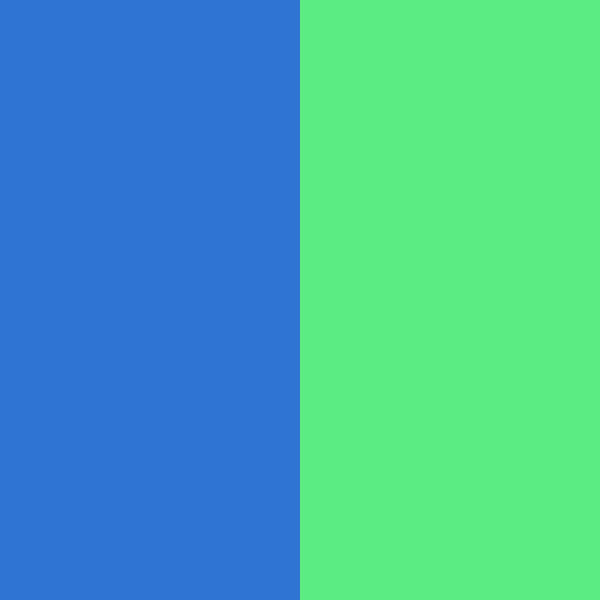 Open in modal - Pepperell Rexlace Duo - Close-up of Blue and Green Duo Lacing