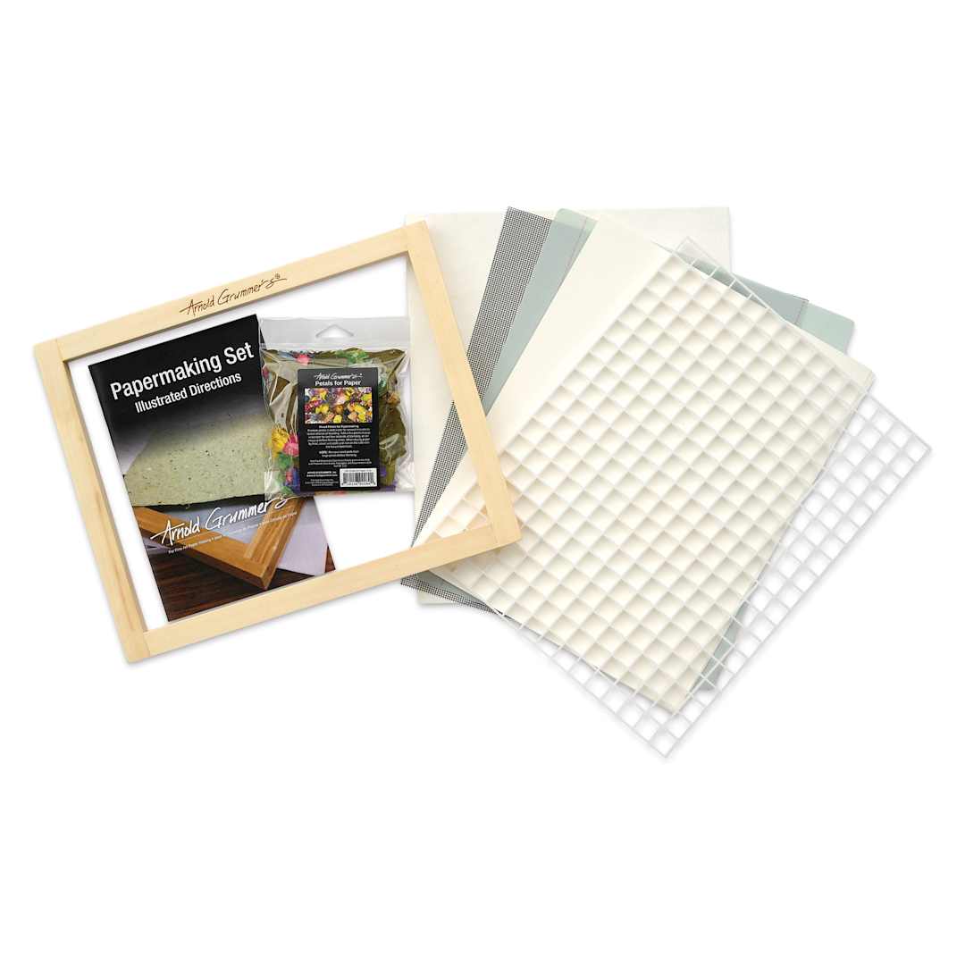 Open in modal - Arnold Grummer’s Dip into Papermaking Set, contents