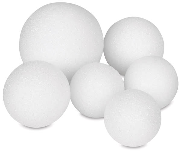 Open in modal - FloraCraft CraftFōM Foam Blocks and Shapes - 6 Assorted sizes of Balls shown