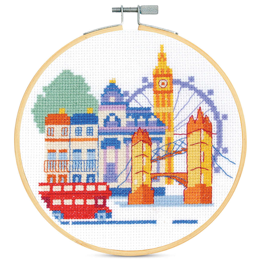 Open in modal - DMC Stitch Kit - London finished