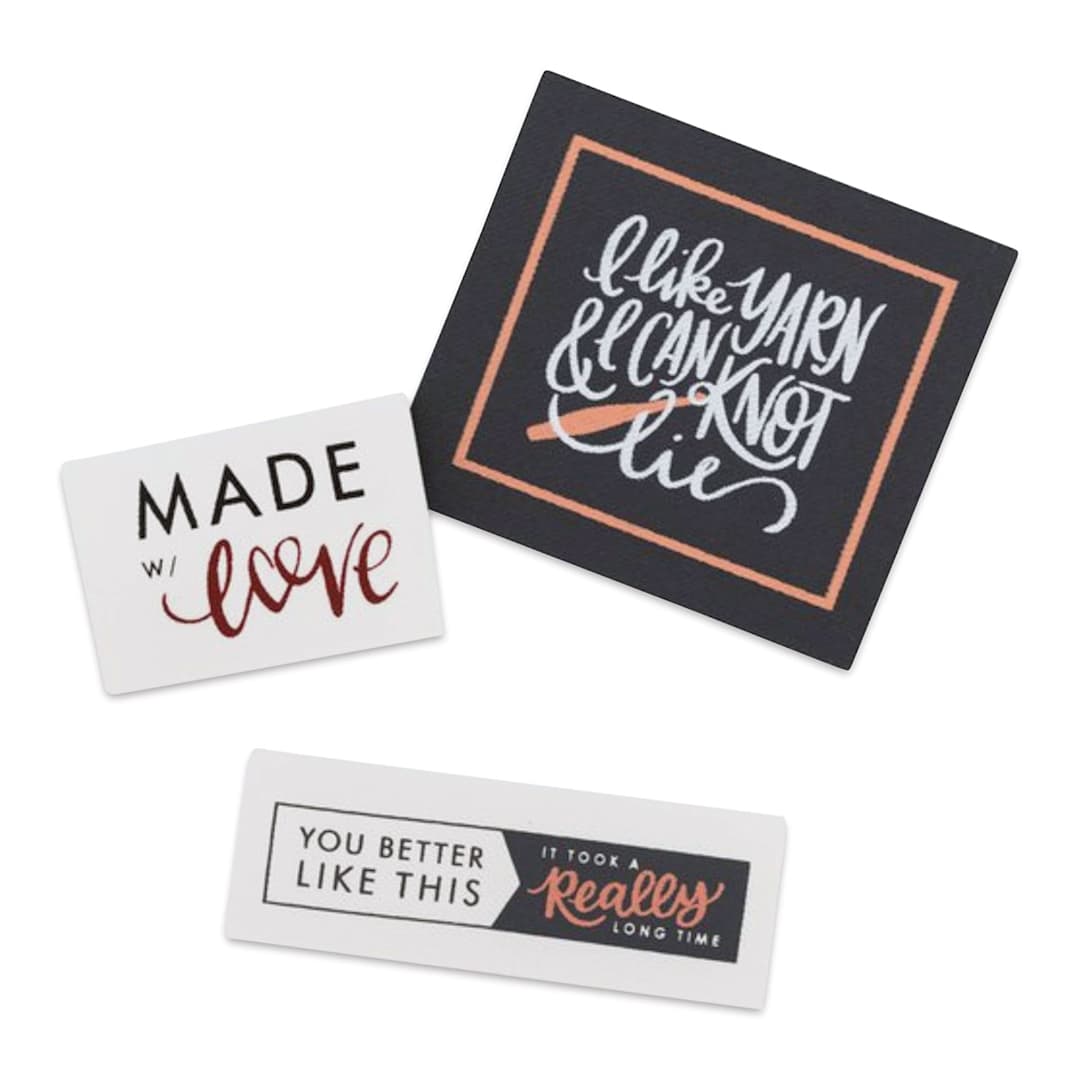 Open in modal - The Hook Nook Project Labels - Sew-On Cloth Labels, Package of 9