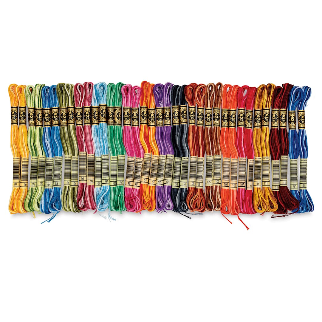 Open in modal - DMC Cotton Embroidery Floss - Variegated, Set of 36 (Out of packaging)