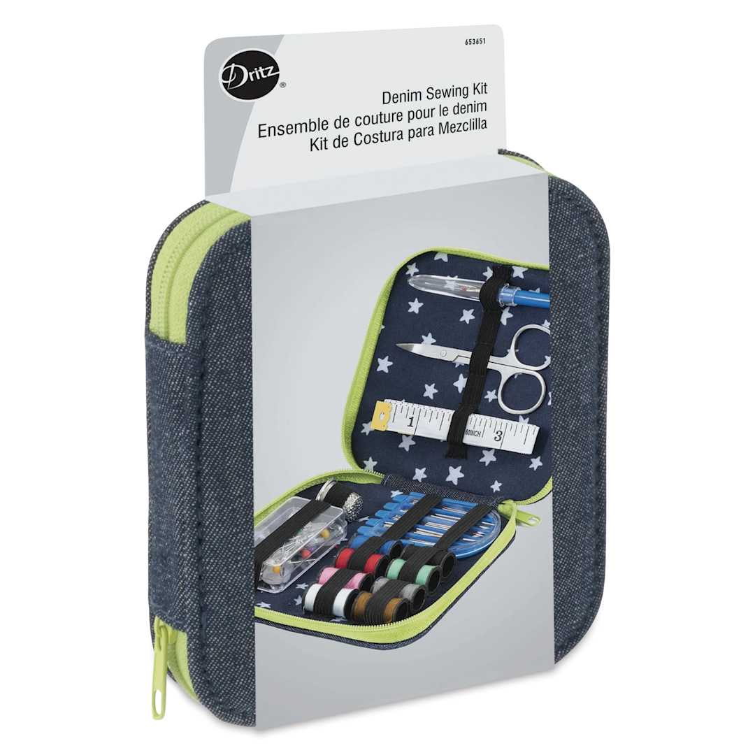 Open in modal - Dritz Denim Sewing Kit (closed in wrapper)