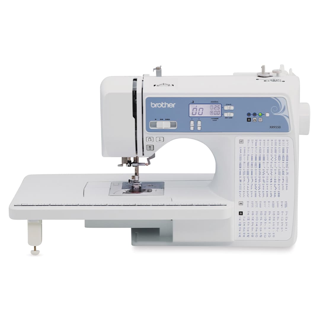 Open in modal - Brother XR9550 Computerized Sewing Machine, with work table extended