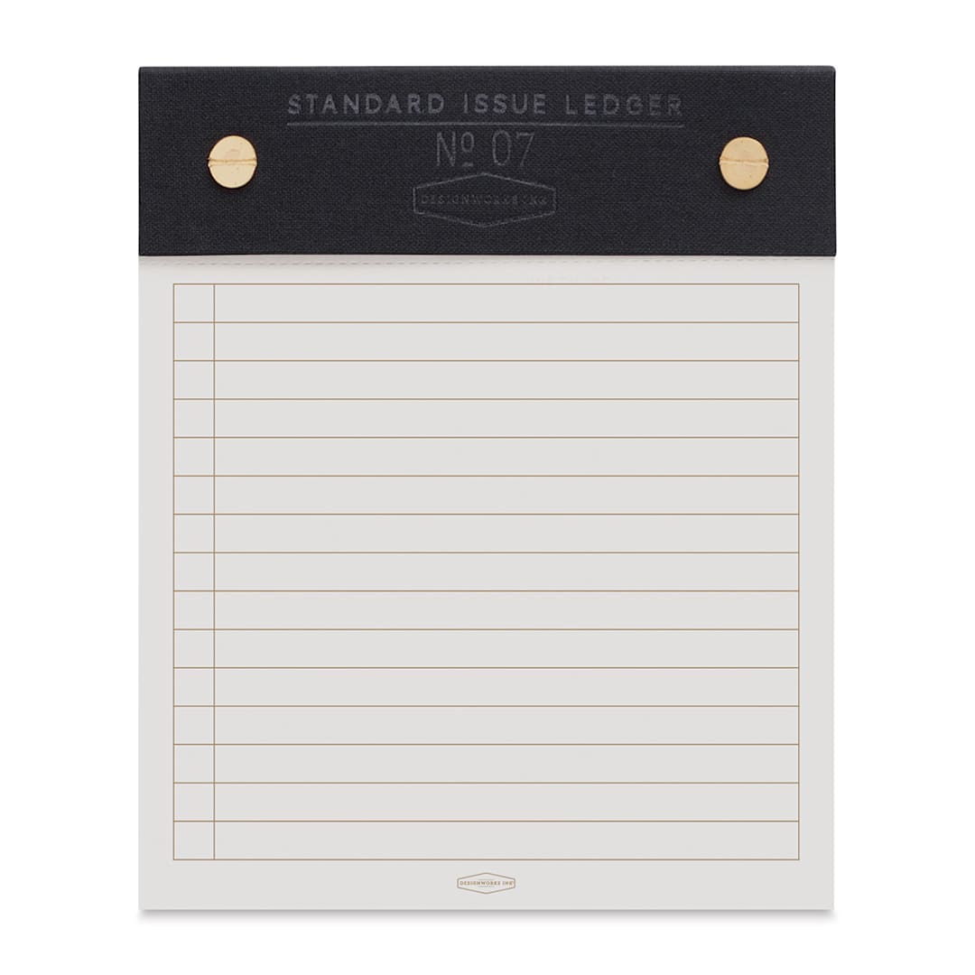 Open in modal - DesignWorks Ink Standard Issue Post Bound Ledger - Black