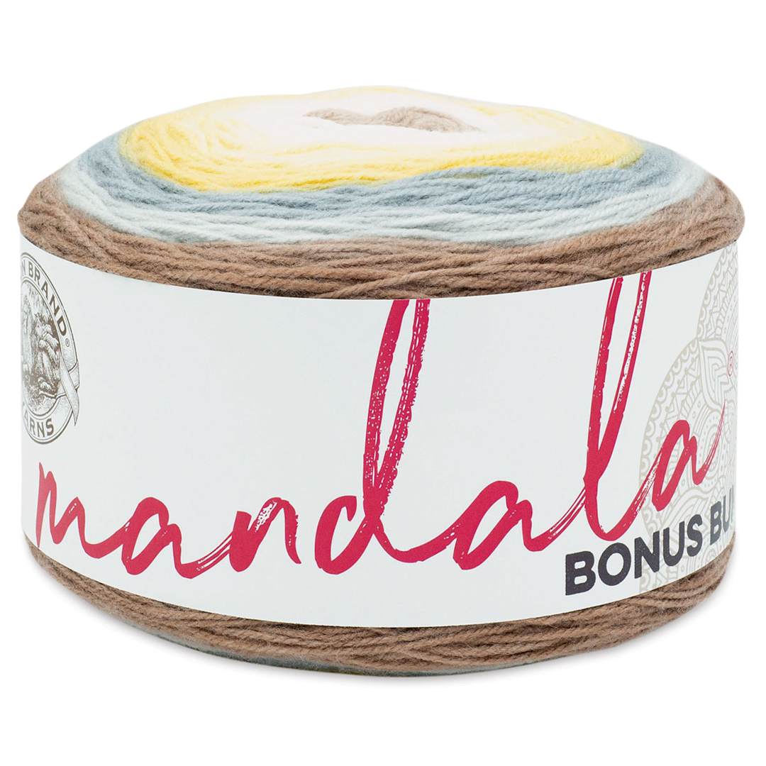 Open in modal - Lion Brand Mandala Bonus Bundle Yarn - Yeti, 1,181 yards