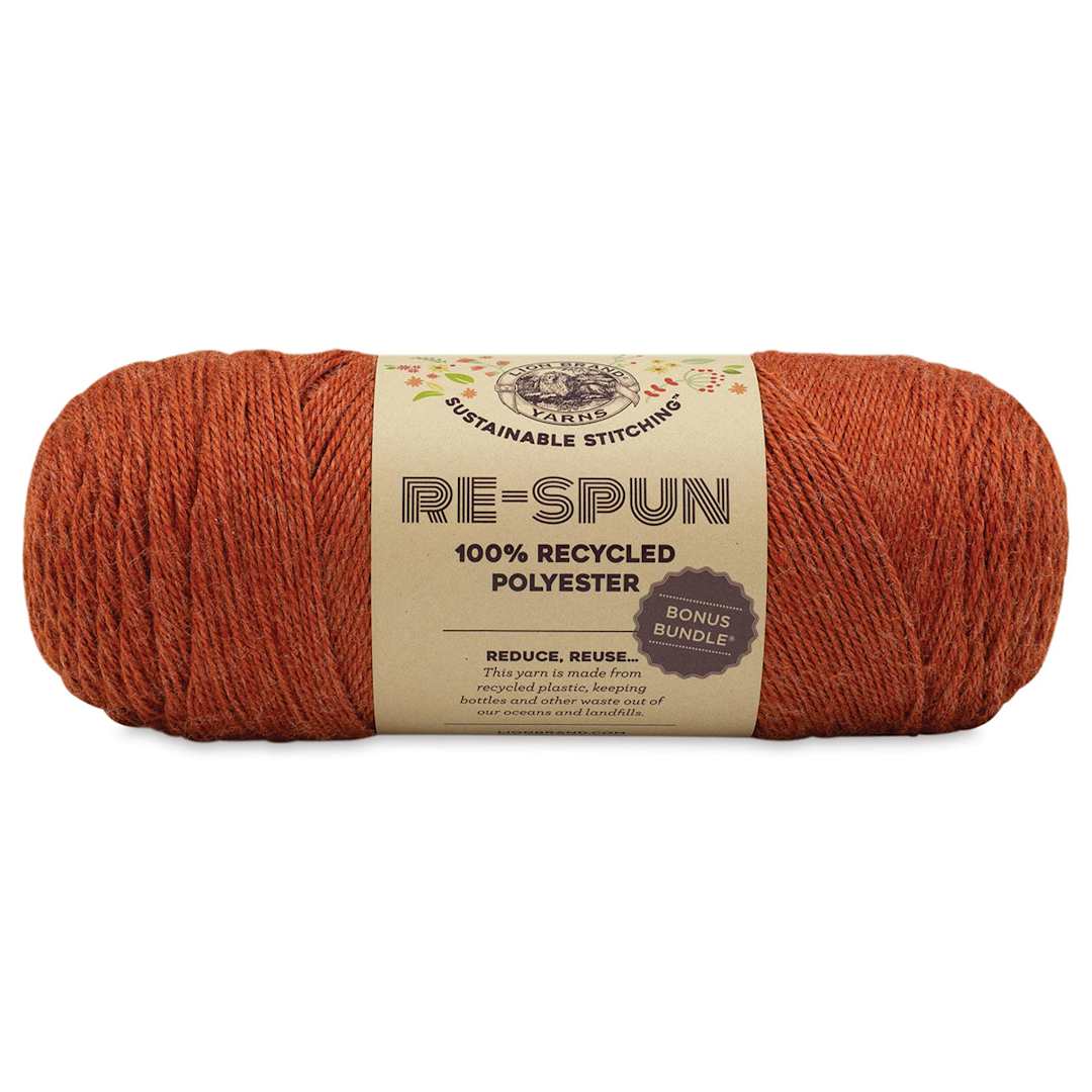 Open in modal - Lion Brand Re-Spun Bonus Bundle Yarn - Amber, 658 yards