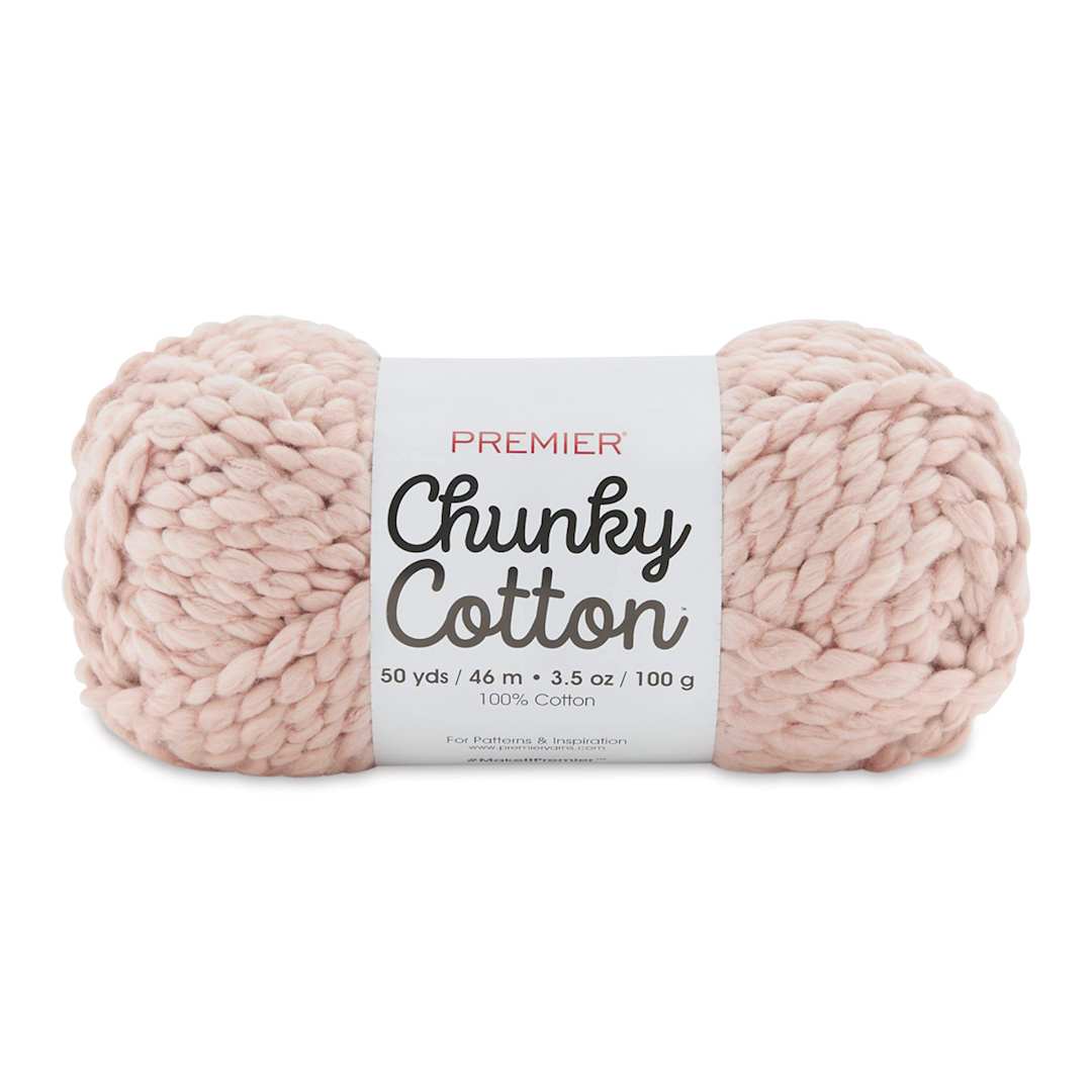Open in modal - Premier Yarn Chunky Cotton Yarn - Pale Pink, 50 yards