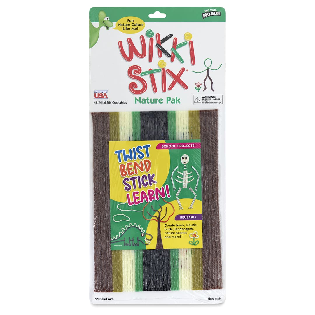 Open in modal - Wikki Stix - Pkg of 48, Nature Colors, 8" - front of packaging