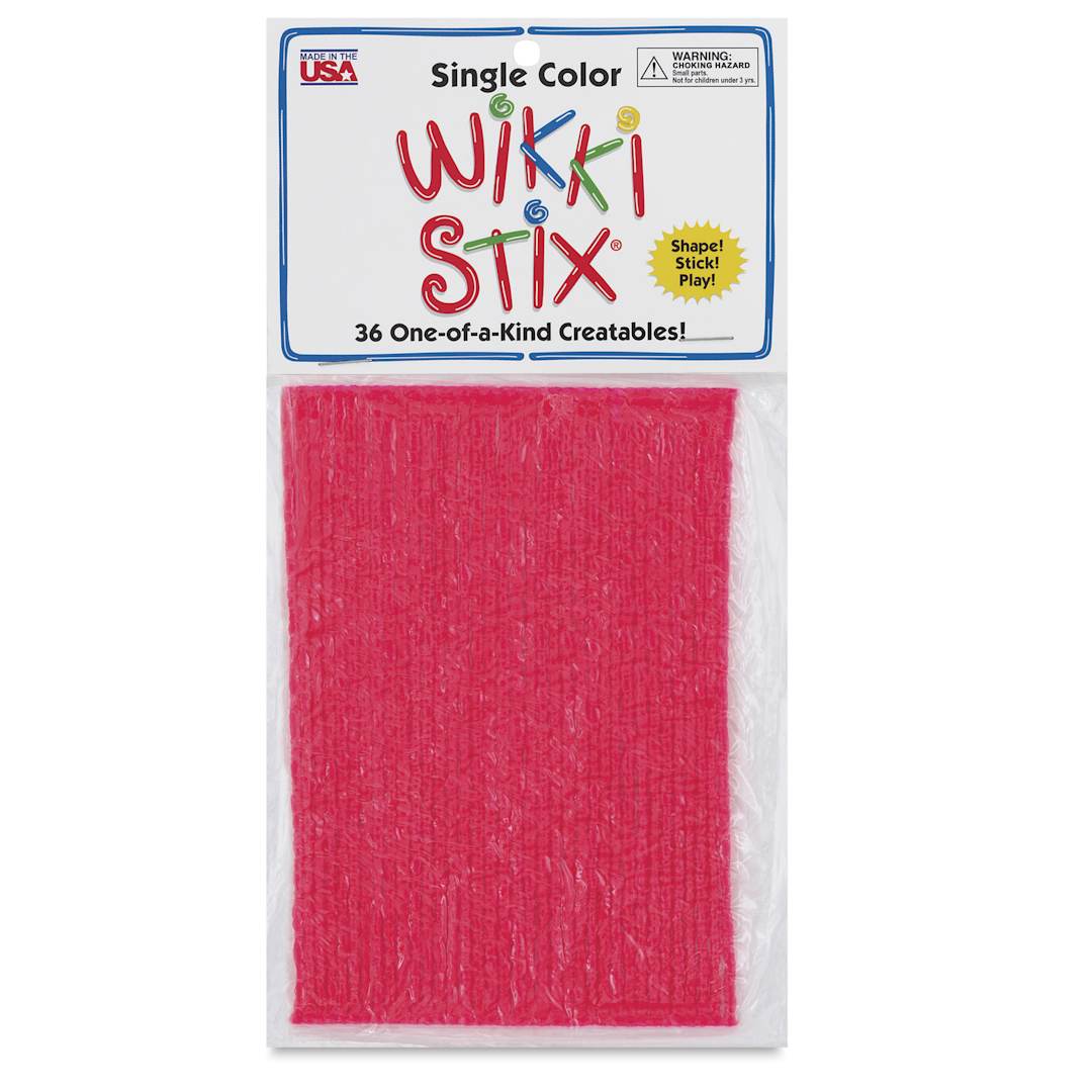 Open in modal - Wikki Stix - Pkg of 36, Pink, 6" - front of packaging
