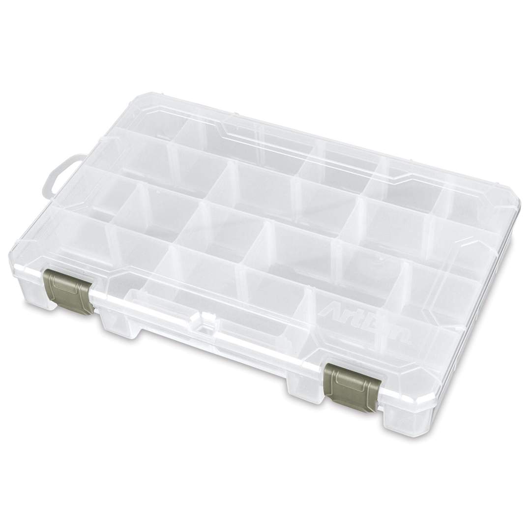 Open in modal - ArtBin Solutions Box - Four Compartments, Medium (top view of closed box)