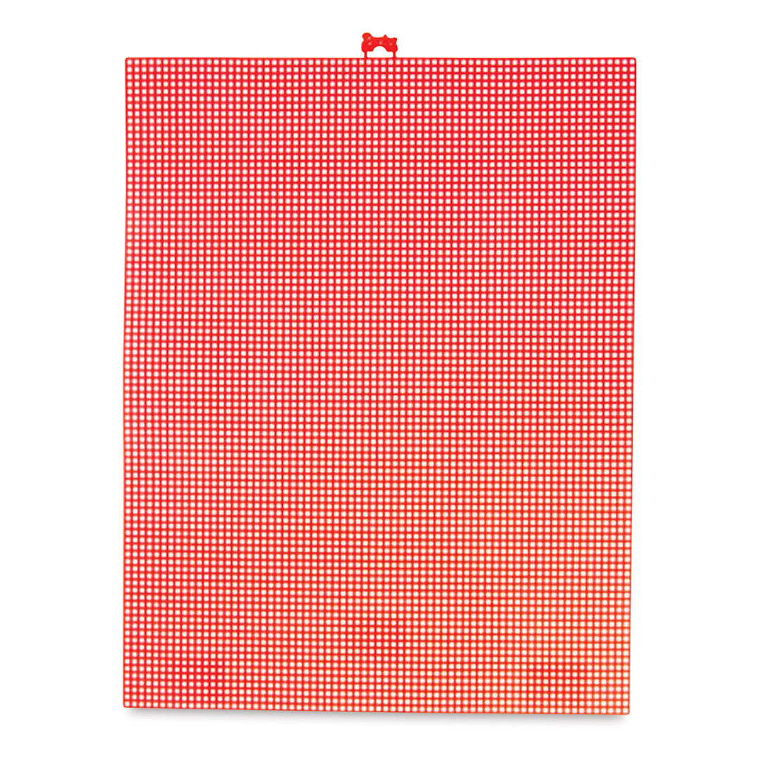 Open in modal - Colorful Plastic Canvas - 10-1/2" x 13-1/2", Christmas Red