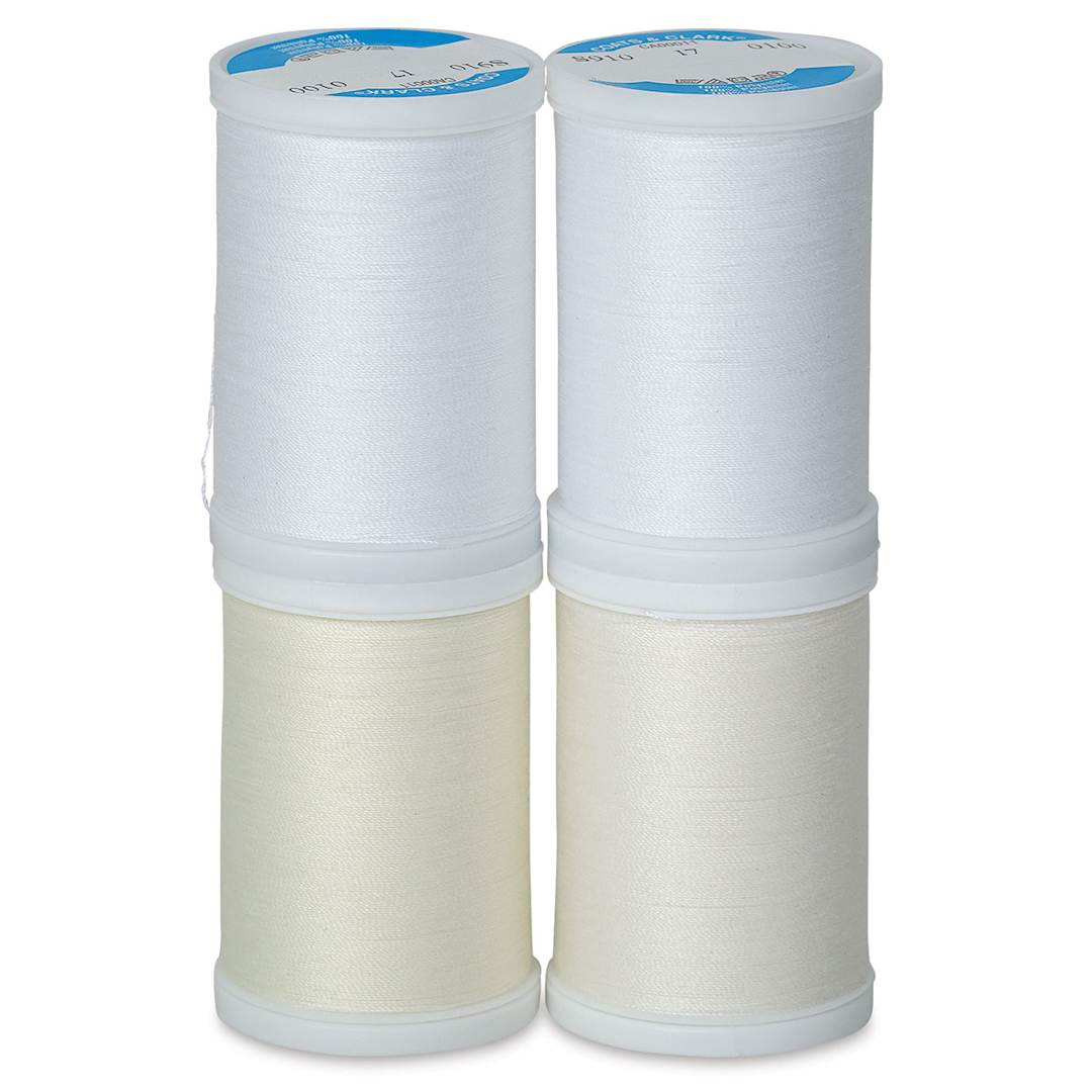Open in modal - Coats & Clark Dual Duty XP All Purpose Thread Set - Set of 4, Whites