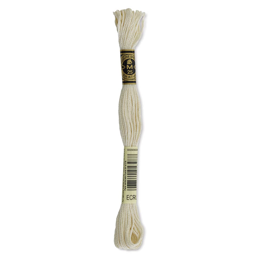Open in modal - DMC Cotton Embroidery Floss - Ecru, 8-3/4 yards (Front of label)