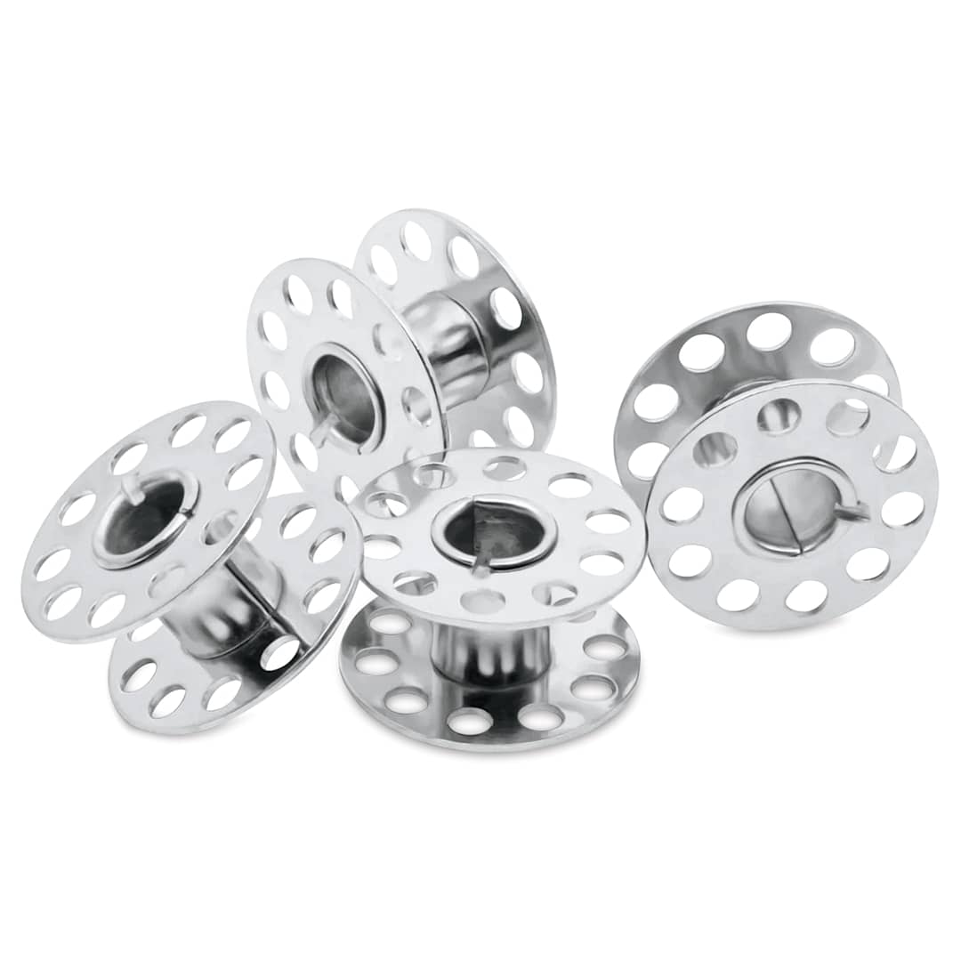 Open in modal - Dritz Class 15 Bobbins - Metal, Pkg of 4
