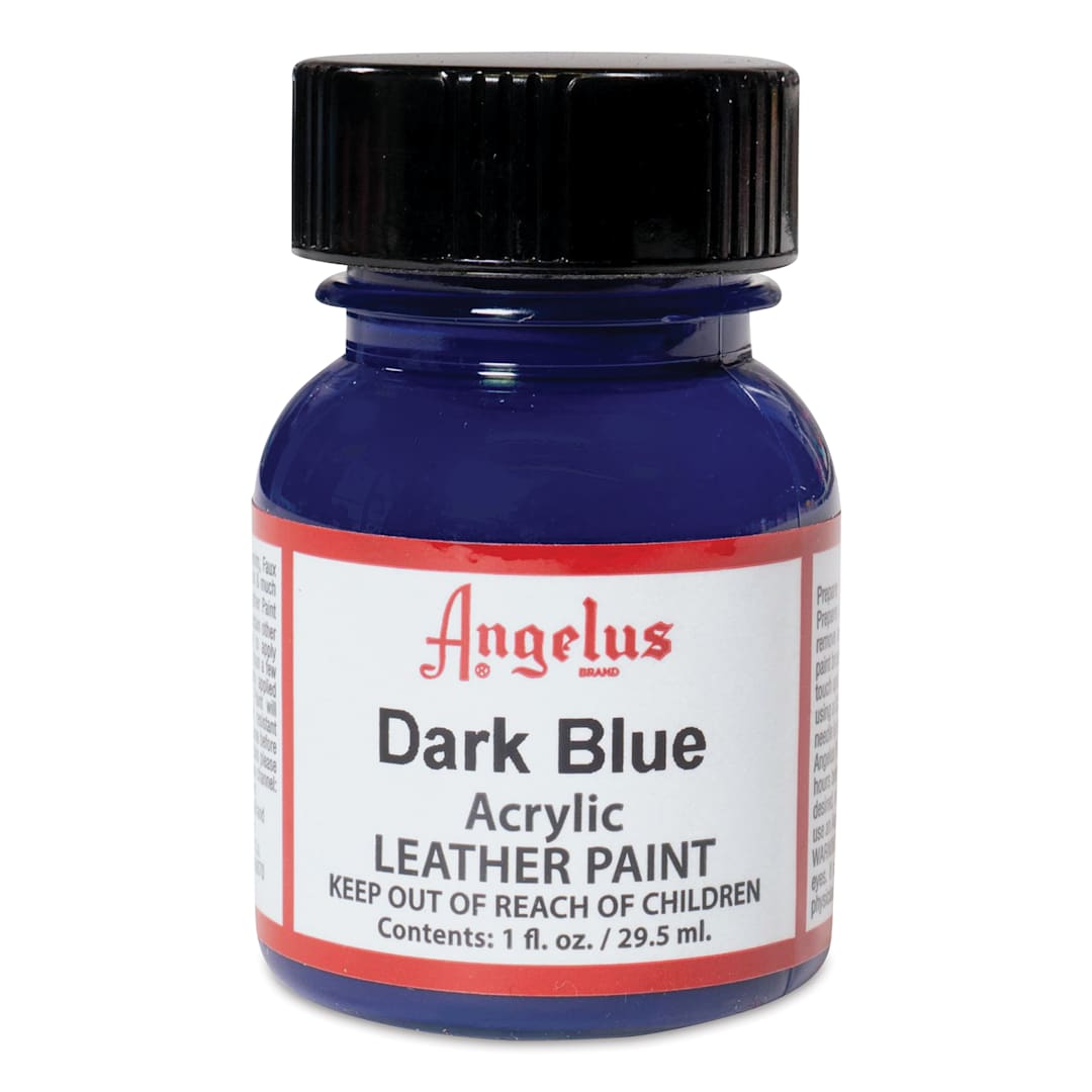 Open in modal - Angelus Acrylic Leather Paint - Dark Blue, 1 oz