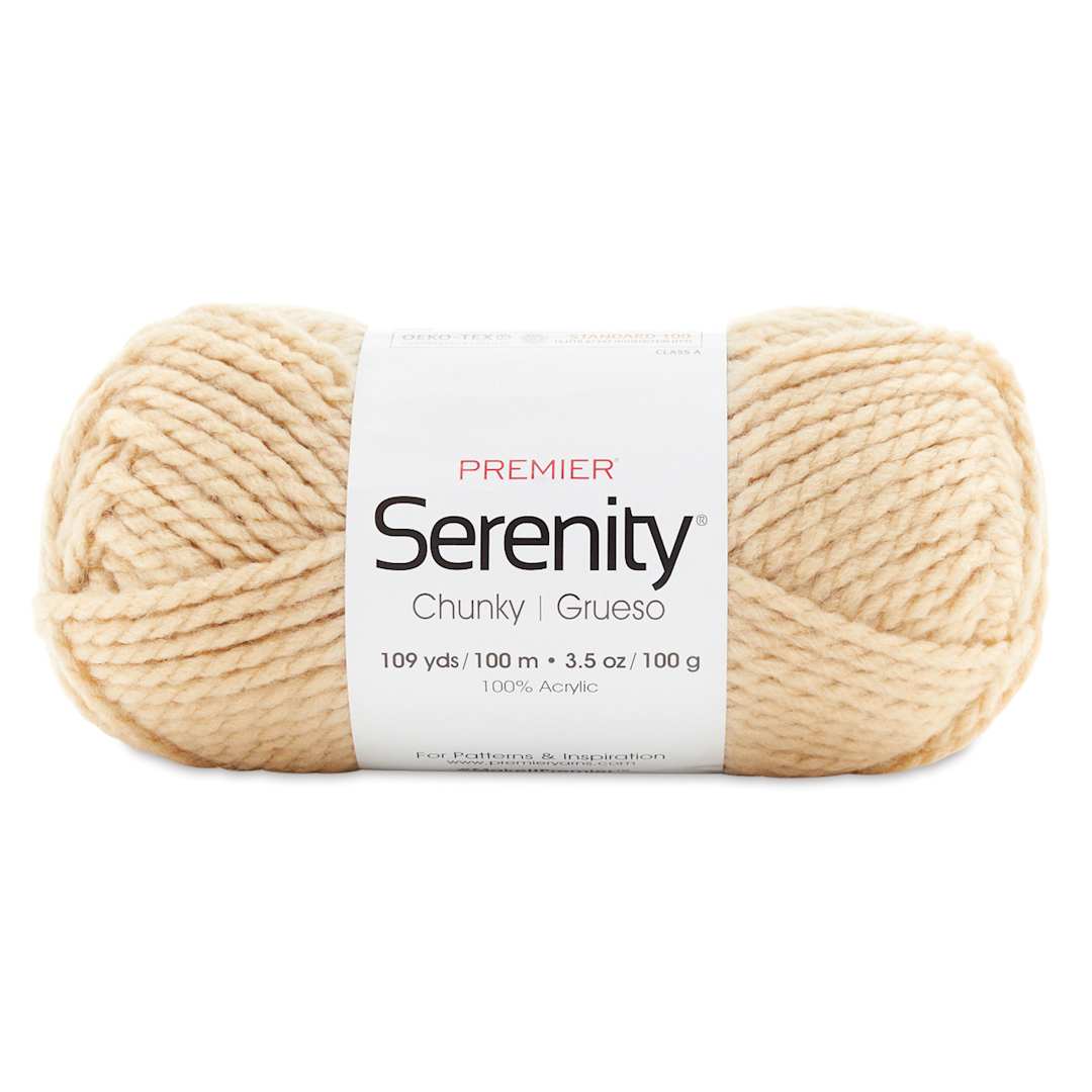 Open in modal - Premier Yarn Serenity Chunky Solids Yarn - Almond
