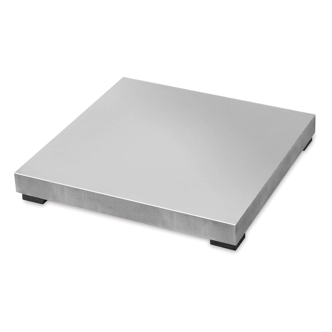 Open in modal - ImpressArt Steel Block - Angled view of Large 4" square Block