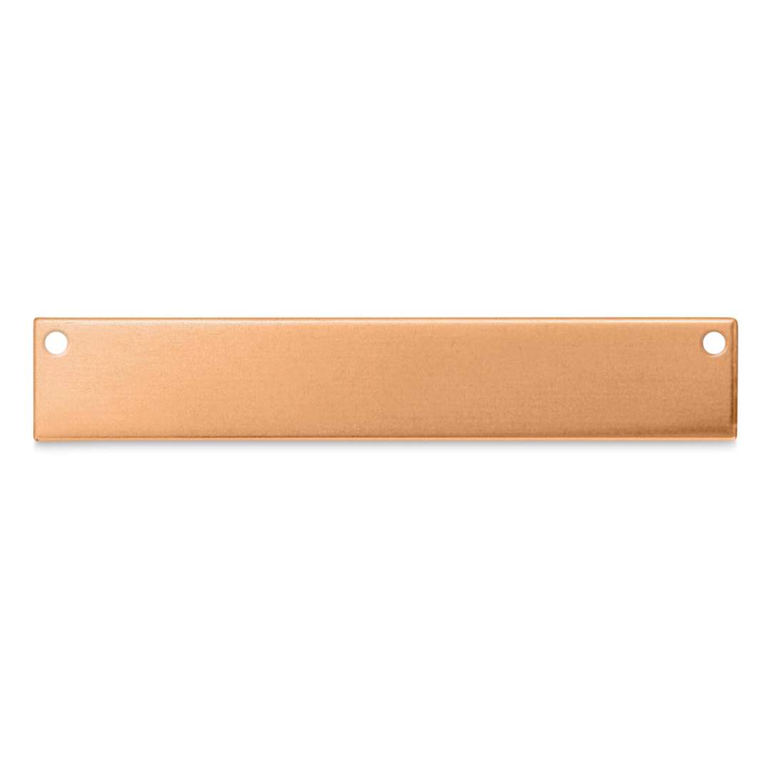 Open in modal - ImpressArt Necklace Stamping Blanks - Copper Rectangle Tag