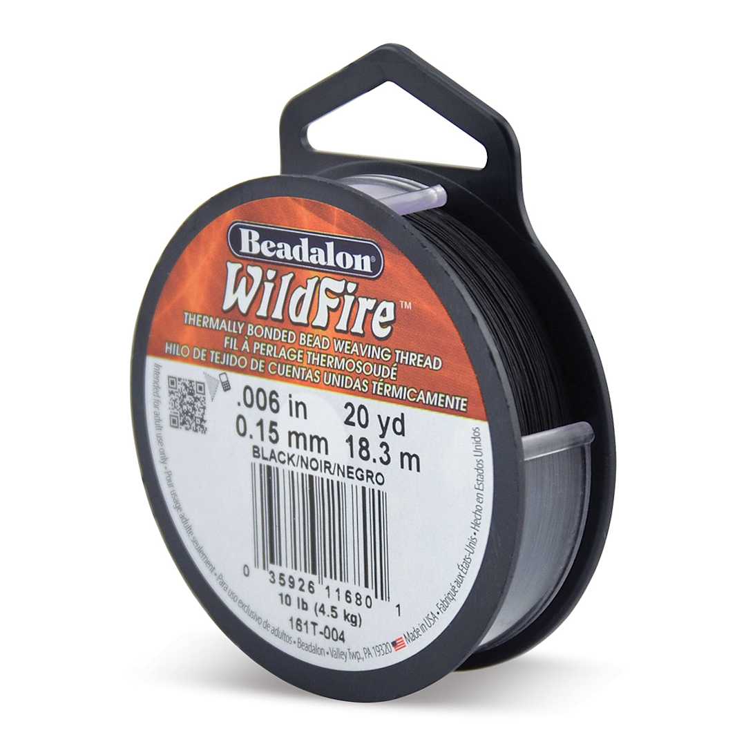 Open in modal - Beadalon WildFire Beading Thread - Black, 0.006", 20 yds