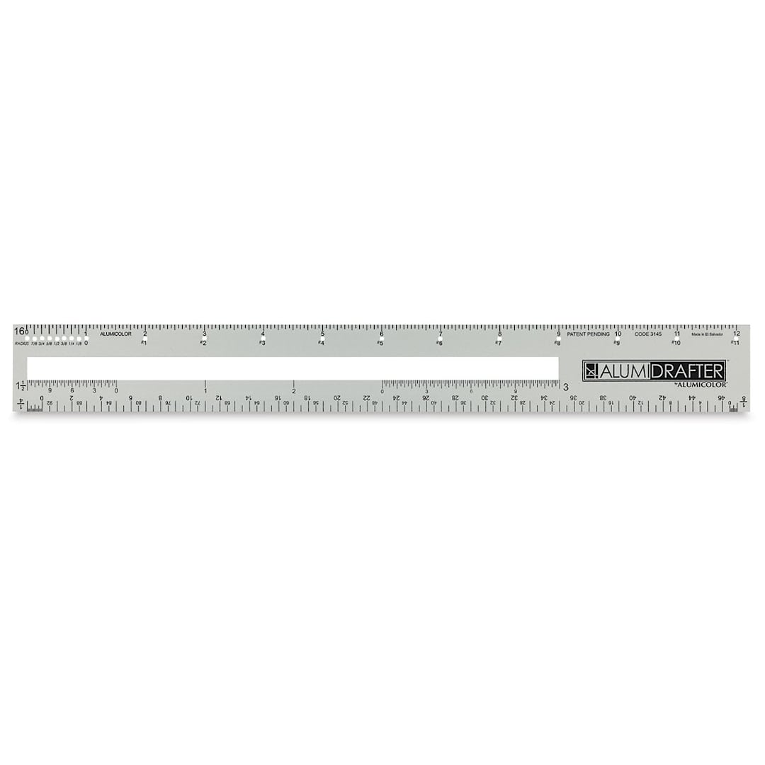 Open in modal - Alumicolor Alumidrafter Drafting and Measuring Tool - Top of Tool shown
