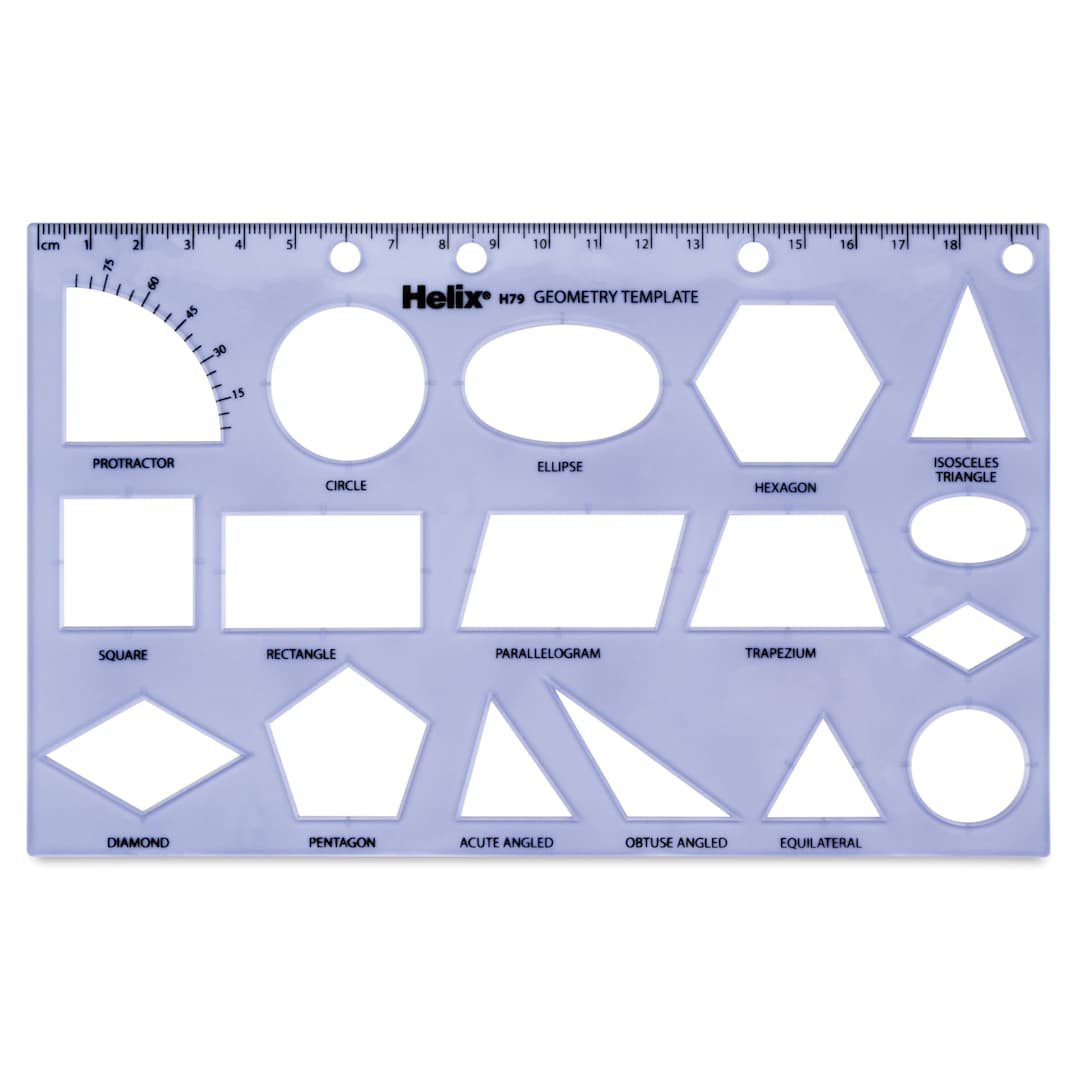 Open in modal - Helix Geometry Shapes Template - 5.24" x 10.25", out of packaging