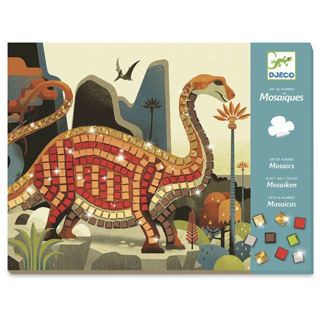 Open in modal - Djeco Mosaics Kit - Dinosaurs - front of packaging